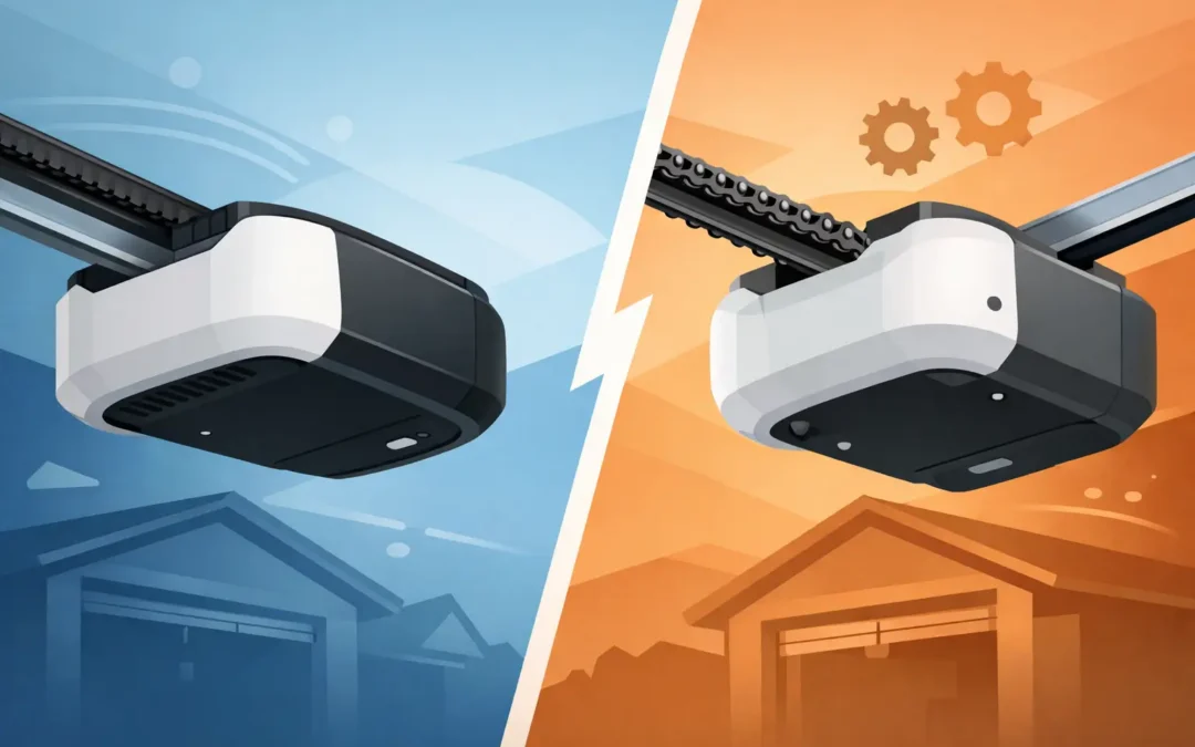 Belt Drive vs Chain Drive Opener Compared